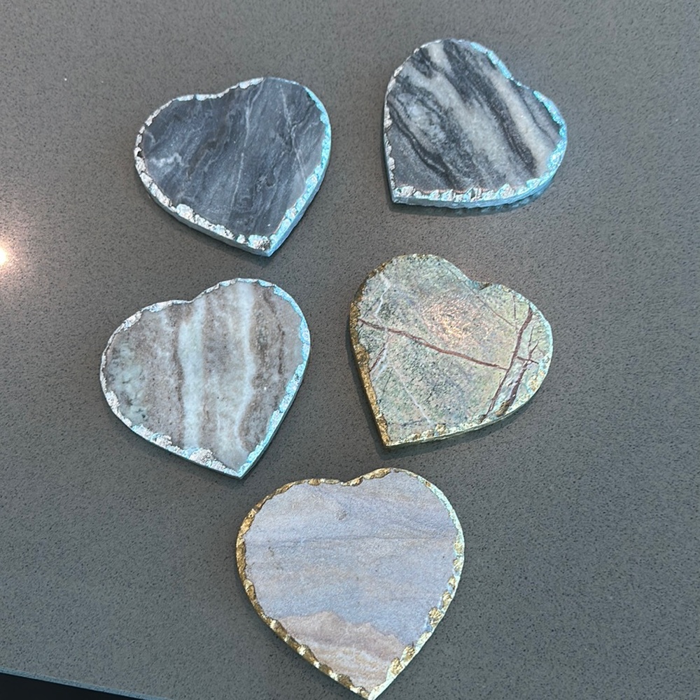 HEART STONE COASTERS